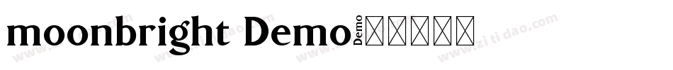 moonbright Demo字体转换